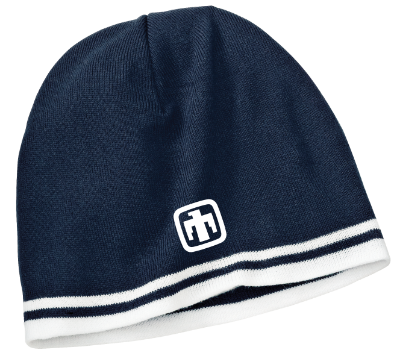 Port & Company® - Fine Knit Skull Cap with Stripes