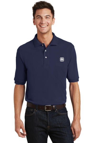 Port Authority® Heavyweight Cotton Pique Polo with Pocket