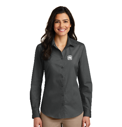 Port Authority® Ladies Long Sleeve Carefree Poplin Shirt