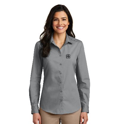 Port Authority® Ladies Long Sleeve Carefree Poplin Shirt