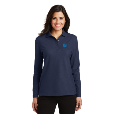 Port Authority® Ladies Silk Touch™ Long Sleeve Polo