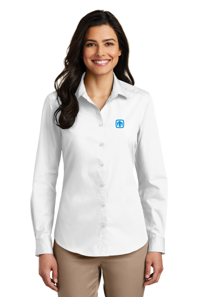 Port Authority® Ladies Long Sleeve Carefree Poplin Shirt