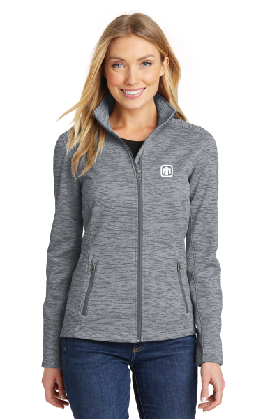 Port Authority® Ladies Digi Stripe Fleece Jacket