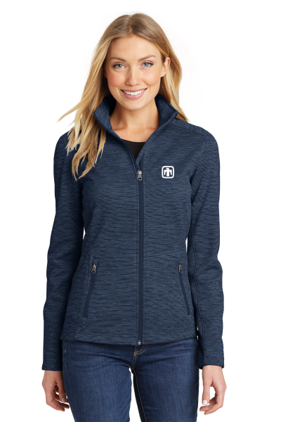 Port Authority® Ladies Digi Stripe Fleece Jacket