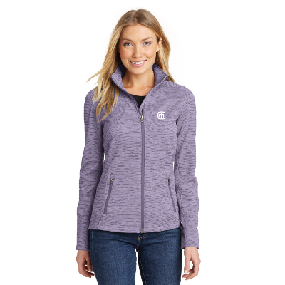 Port Authority® Ladies Digi Stripe Fleece Jacket