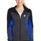 Sport-Tek® Ladies Tech Fleece Colorblock Full-Zip Hooded Jacket