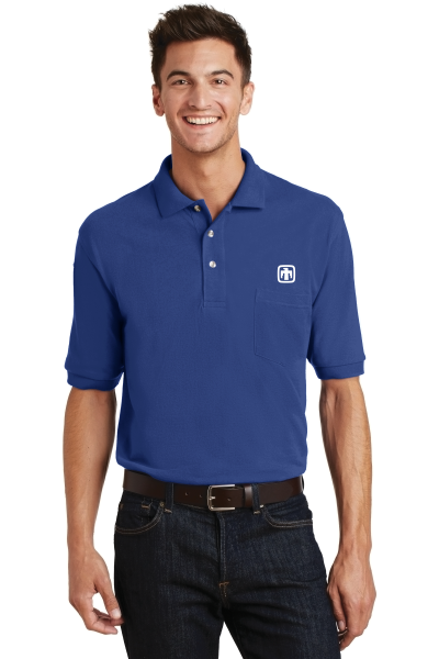 Port Authority® Heavyweight Cotton Pique Polo with Pocket