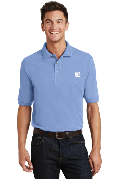 Port Authority® Heavyweight Cotton Pique Polo with Pocket